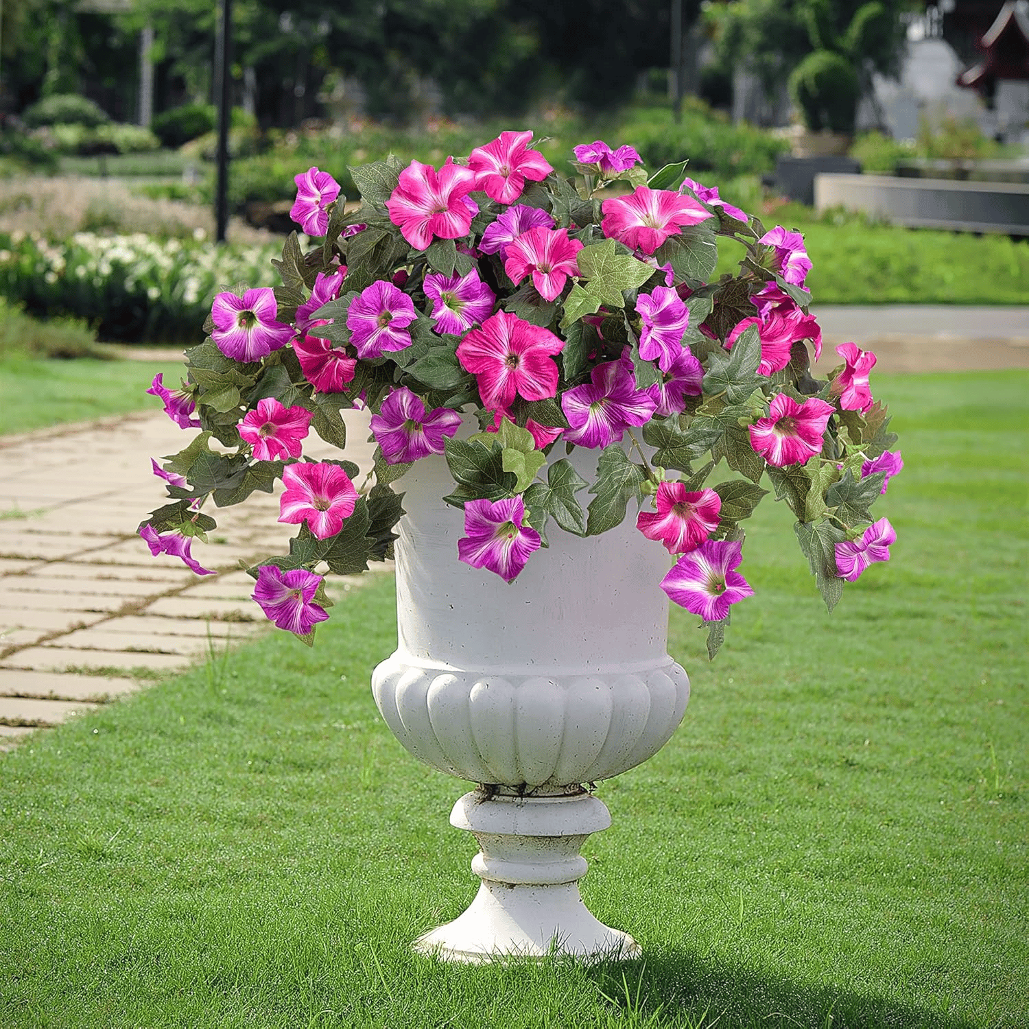 BloomCharm – UV-Resistant Artificial Petunia Bouquet