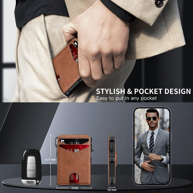 MetroSlim Wallet | Premium Leather & RFID Protection
