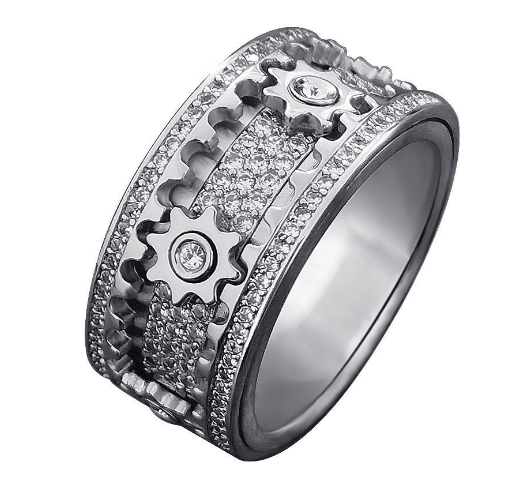 GeoShine – Handmade 3D Diamond Statement Ring