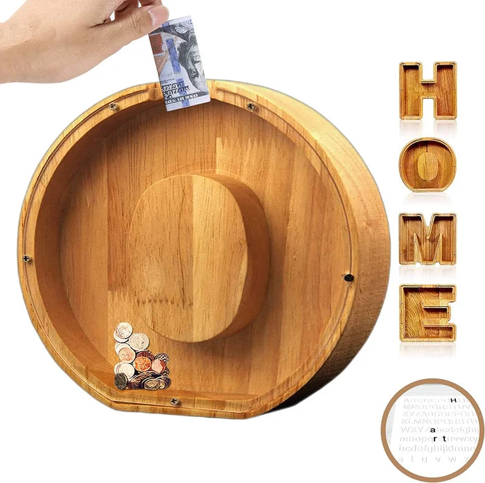 SmoothSaver - Handcrafted Wooden Piggy Bank