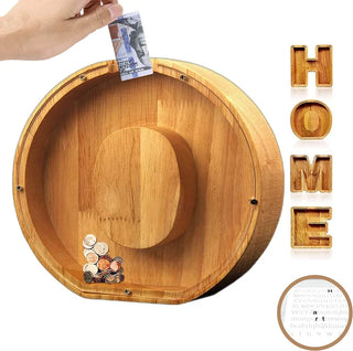 SmoothSaver - Handcrafted Wooden Piggy Bank