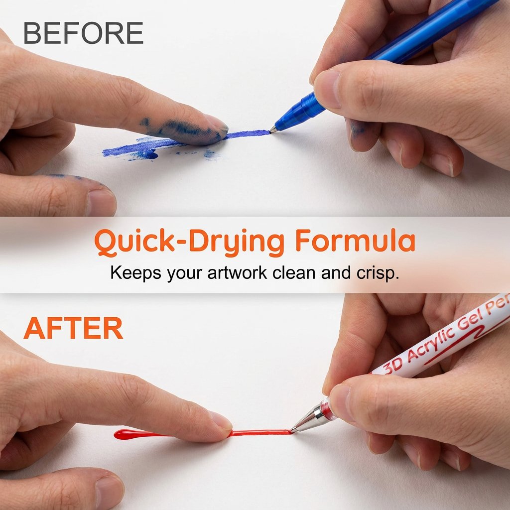 ColorGlow – Professional Acrylic Gel Pen Set