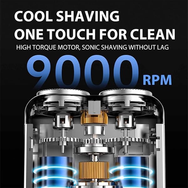 SmoothEdge – Portable Dual Ring Rotary Electric Shaver