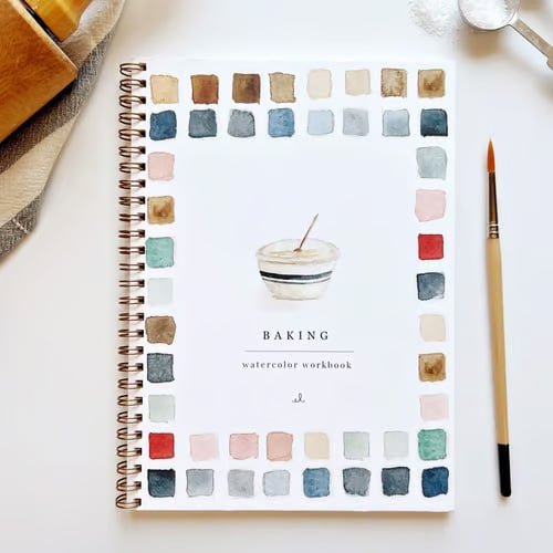 AquaBliss - Beginner Watercolor Learning Book