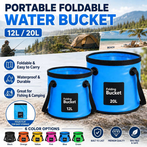 AquaFold – Portable Foldable Outdoor Water Bucket