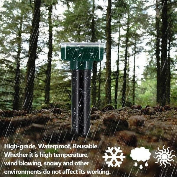 EcoVibe – Ultrasonic Pest Repeller for Lawns and Gardens
