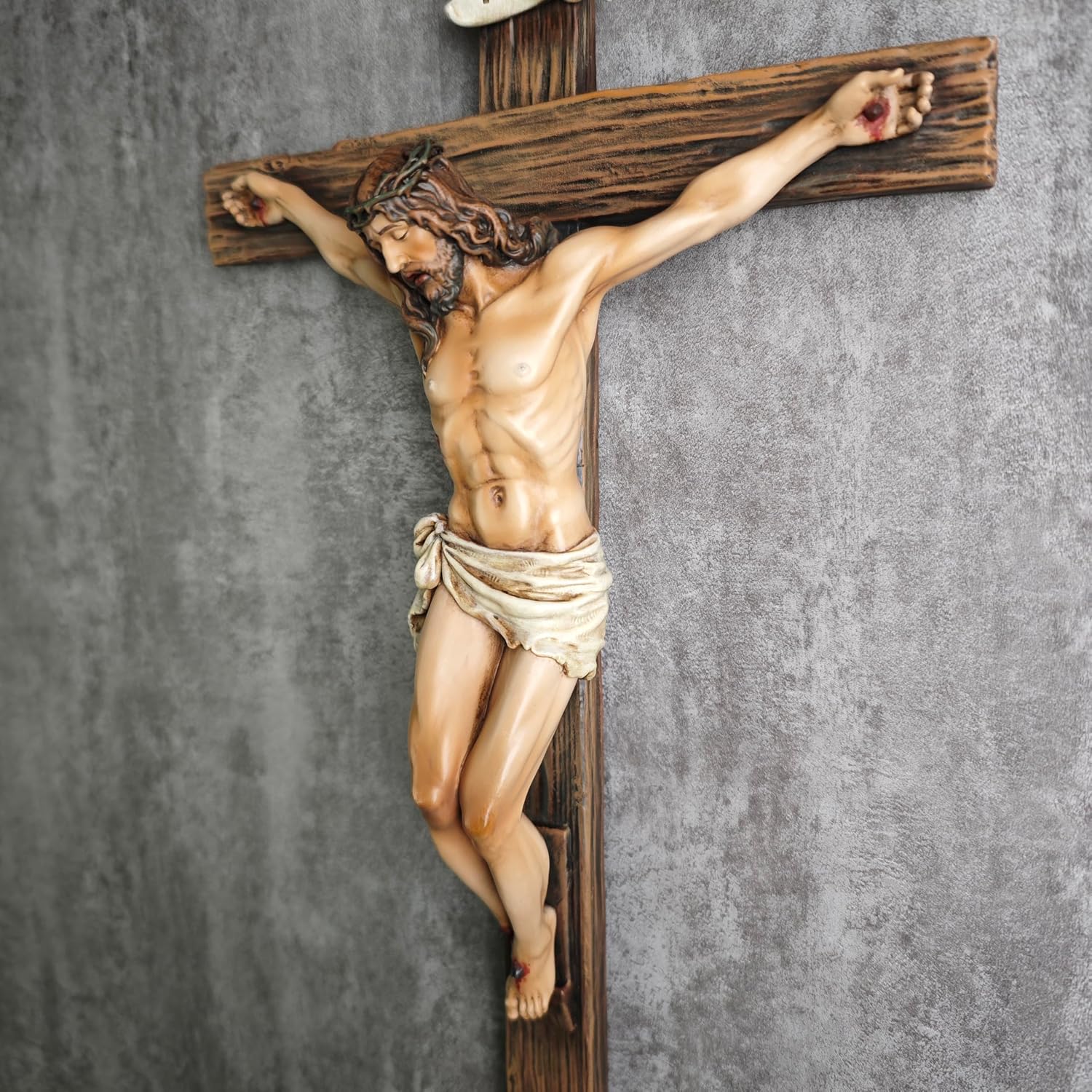Wall-mounted Crucifix with the Figure of Jesus