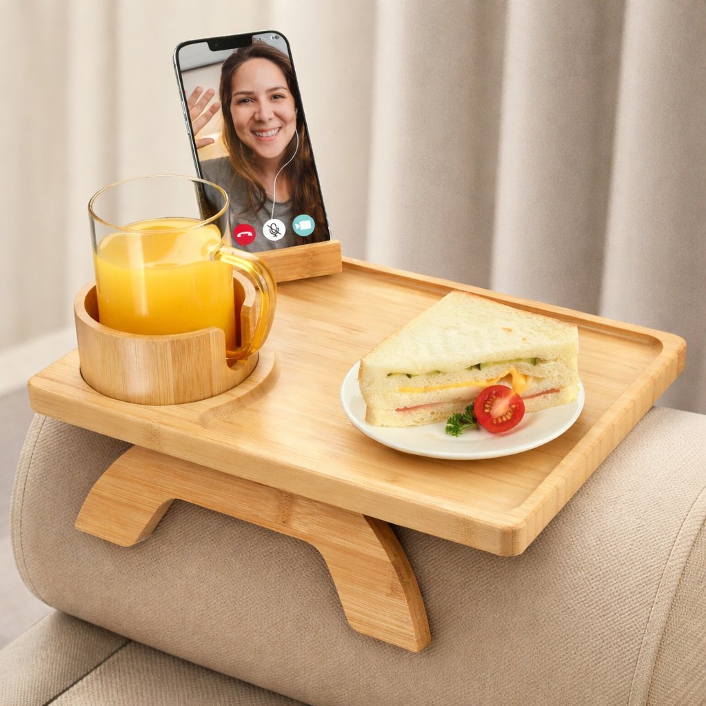 CouchBuddy | 4-in-1 Armrest Tray