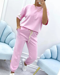 CasualCharm - Relaxed Cotton-Linen Outfit