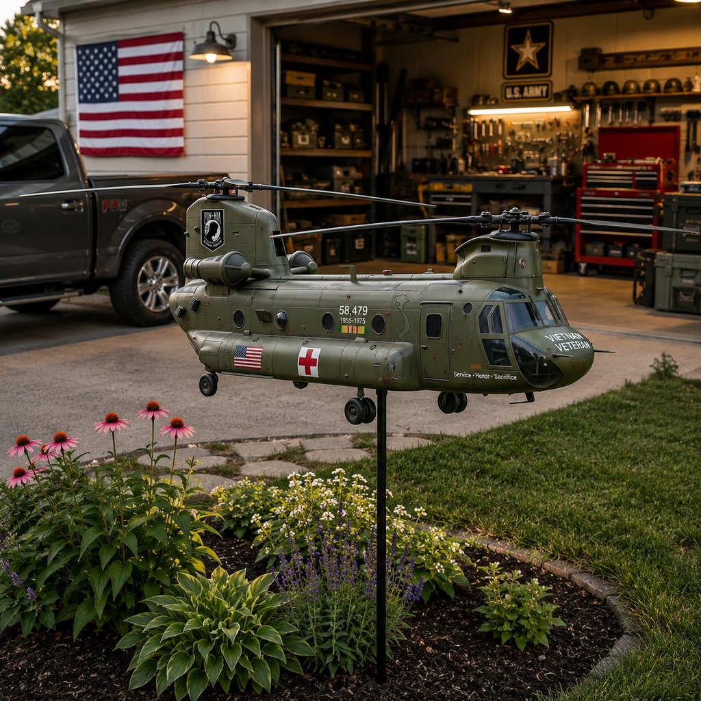 🏆Last Day Promo: 49% OFF 🎖️-Vietnam Veteran CH-47 Chinook Helicopter Wind Spinner- ✈️Buy 2 Free Shipping Today!