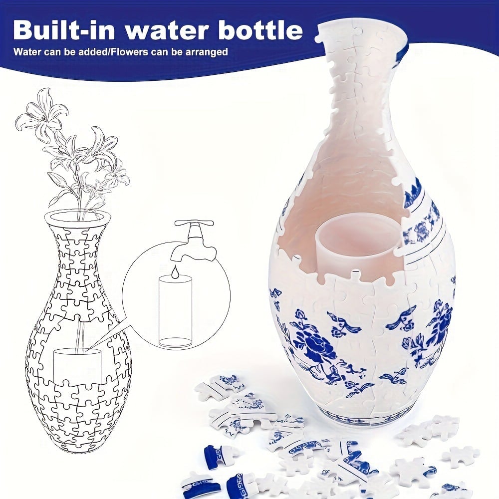 PuzzleBloom – 3D Puzzle Flower Vase