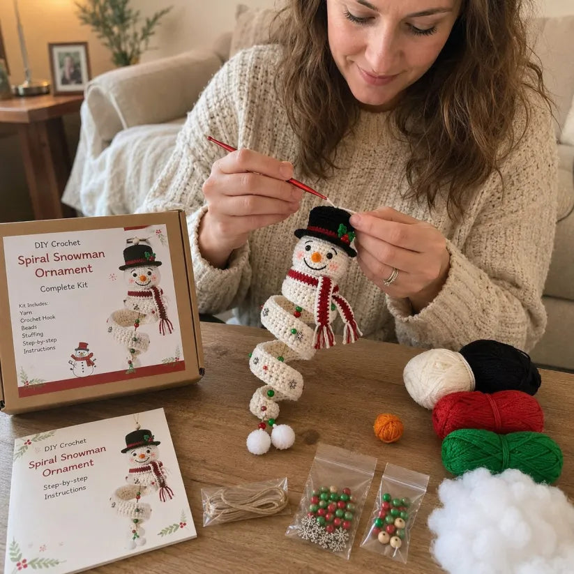 SnowCraft – Complete Crochet Snowman DIY Kit