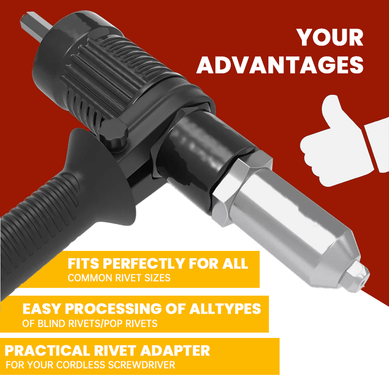 SpeedRivet - Electric Drill Riveting Adapter – Fast & Efficient