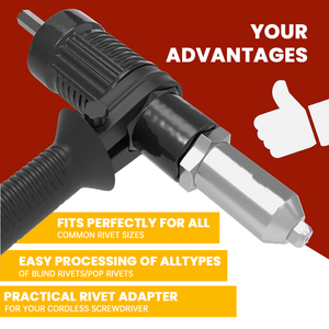 SpeedRivet - Electric Drill Riveting Adapter – Fast & Efficient