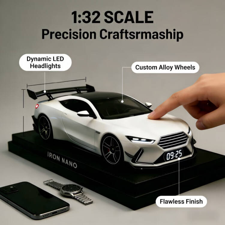 ⏰Hypercar Alarm Clock-🏎️Realistic Engine & Light Effects