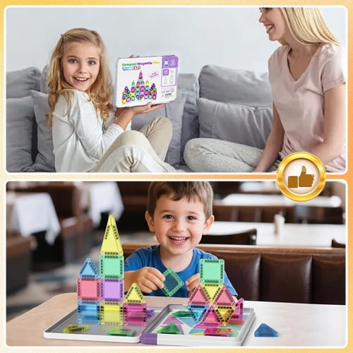 MagnaBuild – Magnetic Tiles Building Set