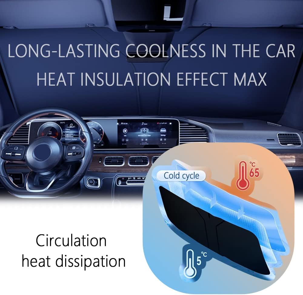 Titanium silver thickened Car Windshield Sun Shade
