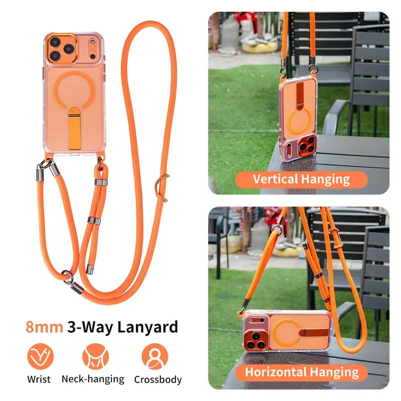 MagnaTether – Clear iPhone Case With Detachable Lanyard