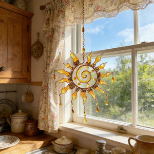 HarmoniGlow – Handmade Sun Crystal Ornament