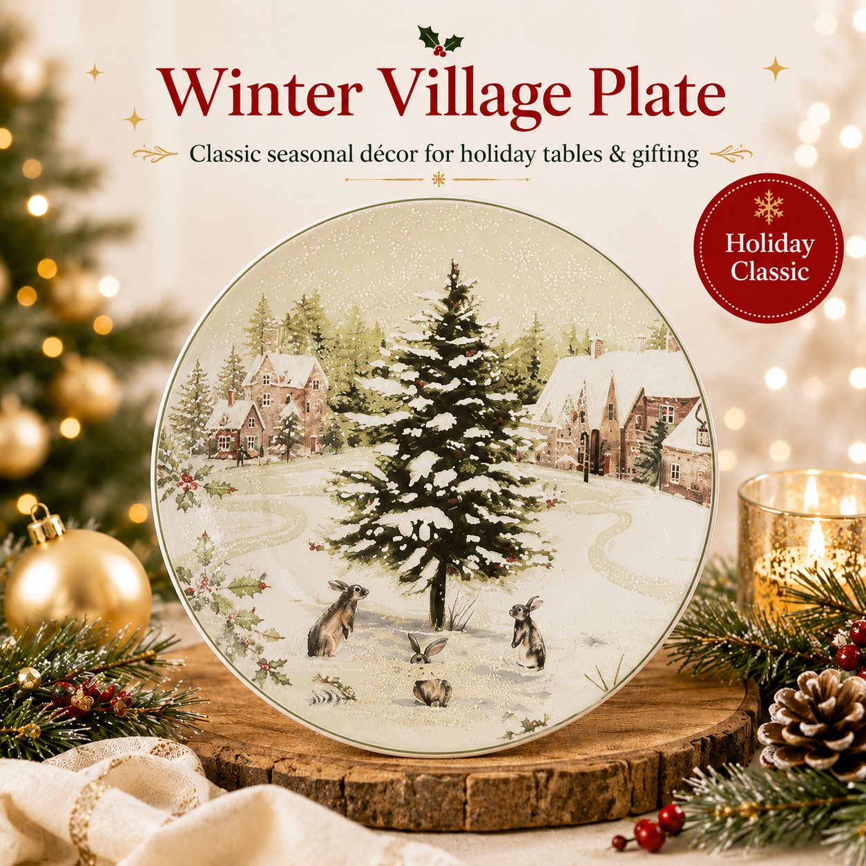 MerryTable – Festive Christmas Plate Collection