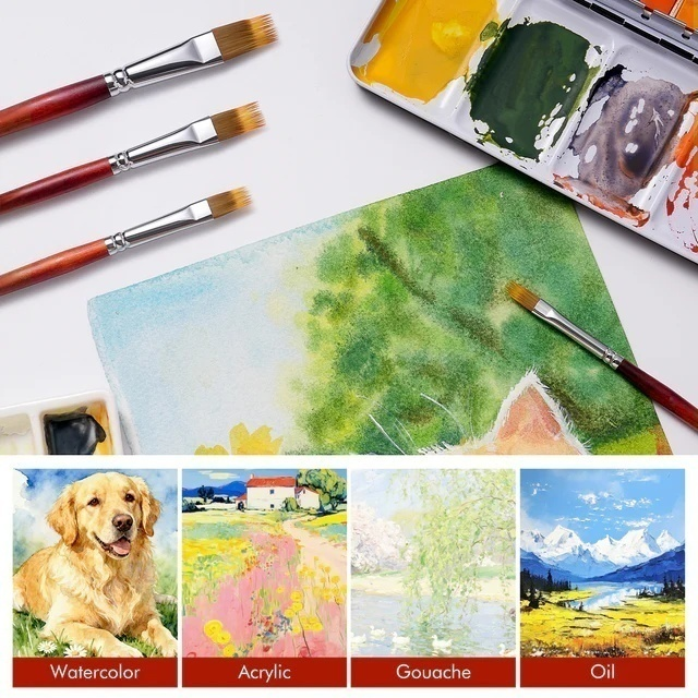 FineStroke – Dual Layer Flat Grainer Brushes