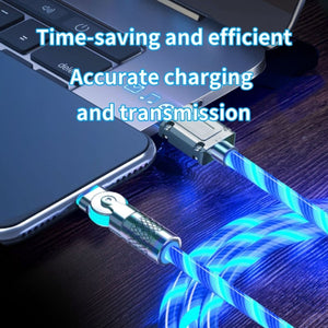 GlowLink - 540° Rotating Fast Charging Cable with Lights