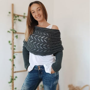 CableCharm – Knitted Cable Pattern Cape & Bolero