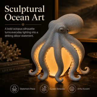 OceanAura – Coastal Octopus Ambient Table Lamp