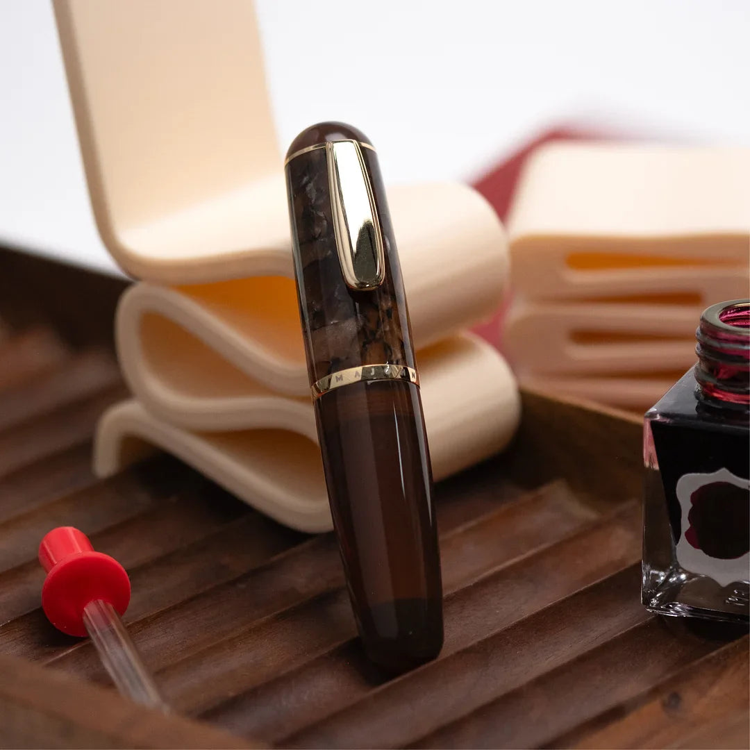 Designer's Notebook Portable Pocket Fountain Pen Acrylic Fine Nib Pen