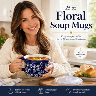 BloomBowl – Floral Handled Soup Mug