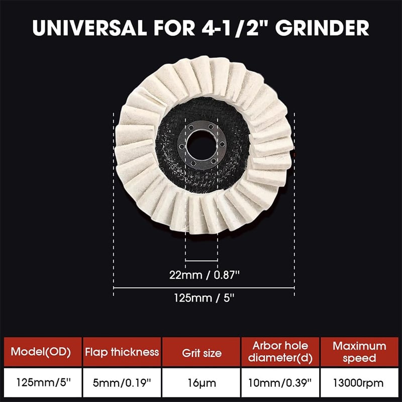 ProSheen - Angle Grinder Polishing Wheel – Effortless Mirror Finish