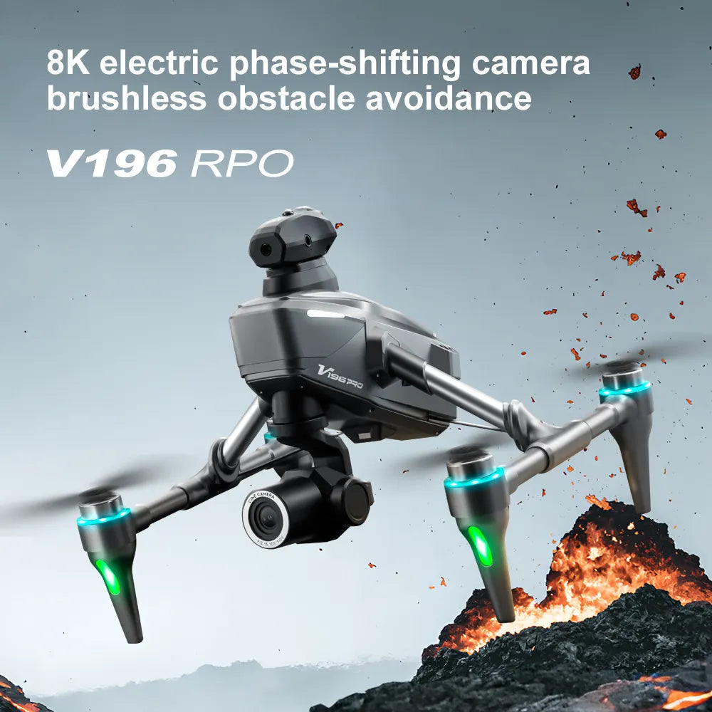 V196 Pro 8K Camera Drone – Brushless Motor, 28 Min Flight & Auto Return