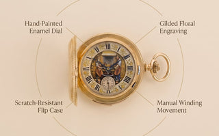 HeritageTime – Gold-Plated Mechanical Pocket Watch