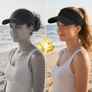 BreezeShade – Women's Open-Top Sun Protection Cap
