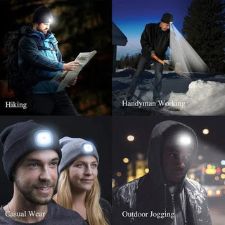 RadiantBeam LED Light Beanie marnetic
