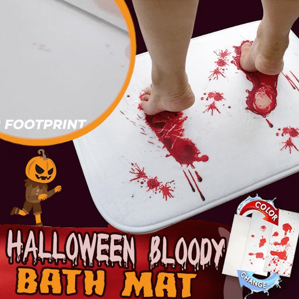 Chilling Bloodstain Bath Mat