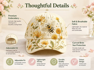 FloraBee – Aesthetic Garden Cap