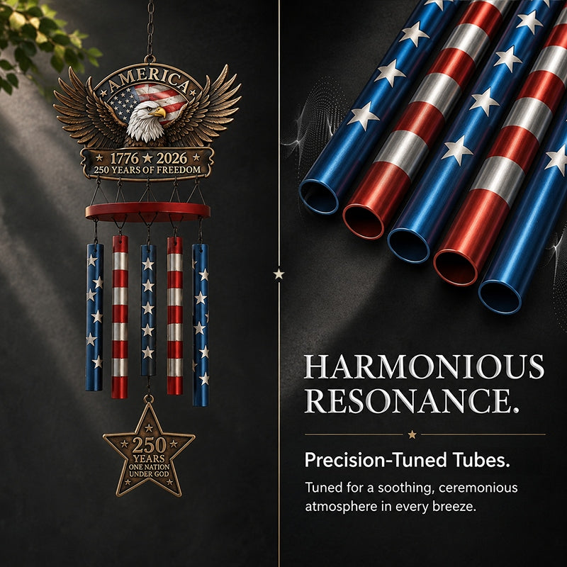HeritageChime – Premium Patriotic Memorial Wind Chime
