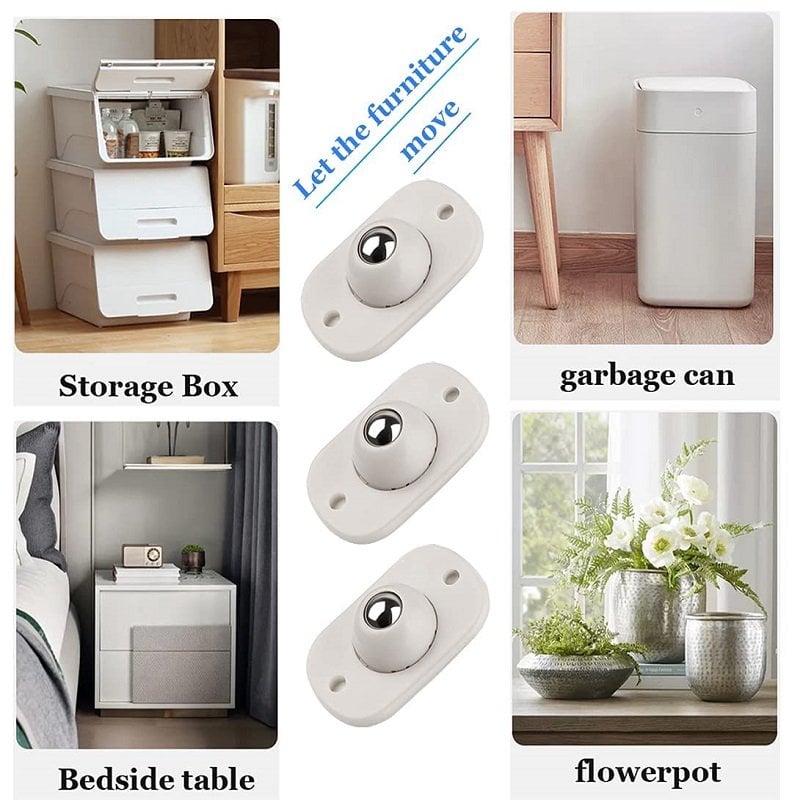 MoveIt - Silent 360º Storage Box Wheels