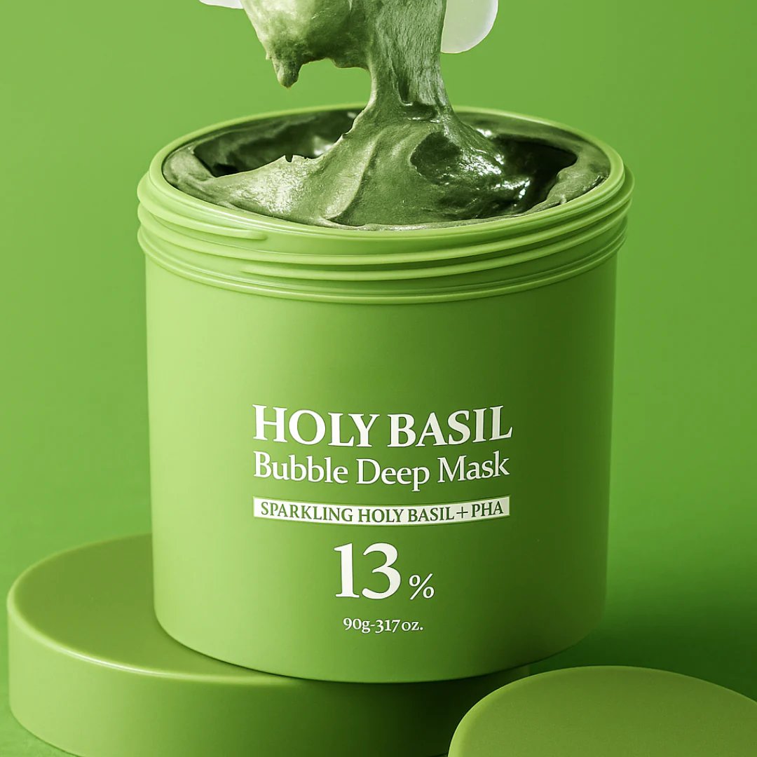 GlowBloom - Basil Bubble Pore Detox Mask