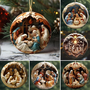 FestiveFaith - Charming 2D Nativity Ornaments