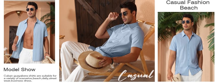 SunChaser - Men’s Lightweight Summer Shirt – Perfect for Getaways