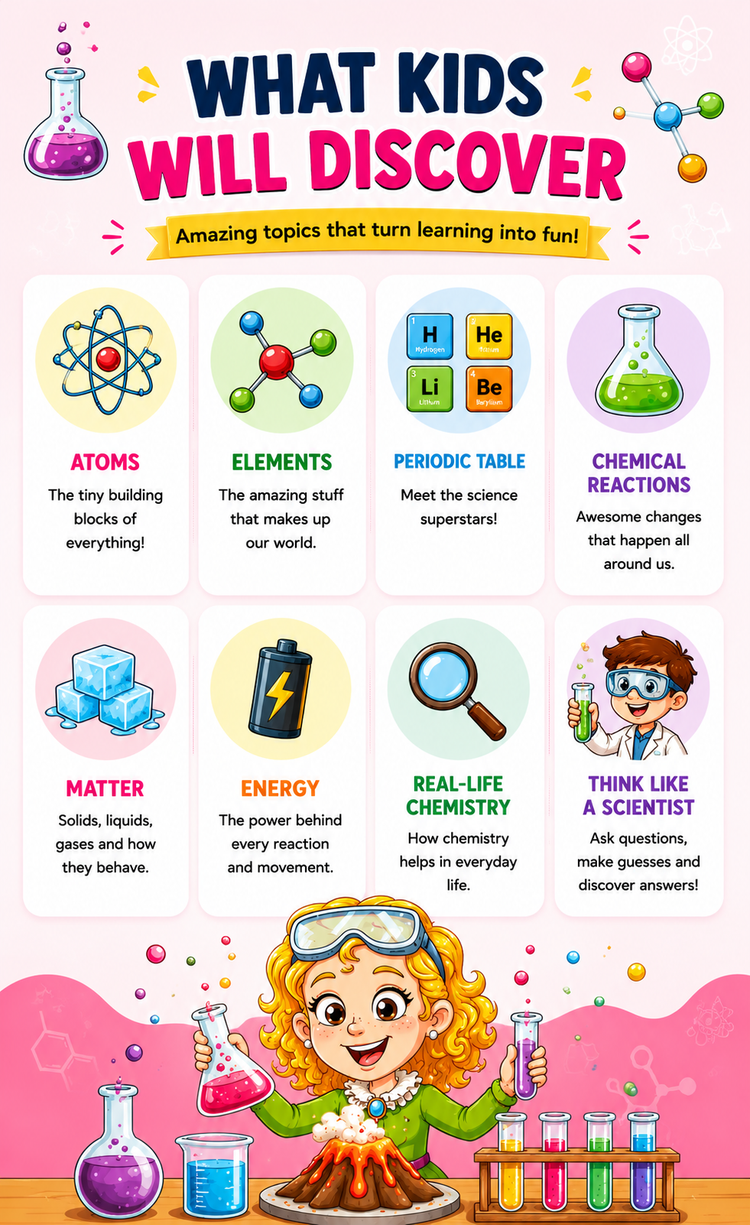 FizzQuest – Comic Chemistry Guide for Kids