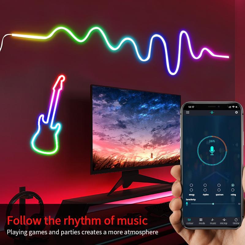 VividGlow - Customizable LED Light Strip via APP