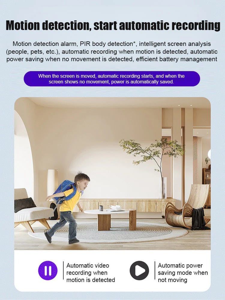 DarkSight – HD Night Vision Mini Camera for 24/7 Monitoring