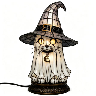WitchGlow – Vintage Tiffany Style Cat Night Lamp