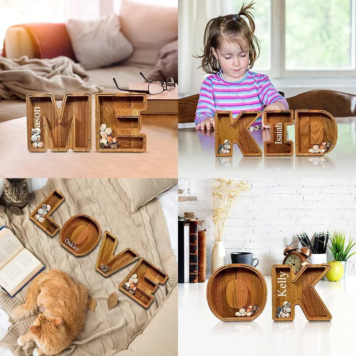 SmoothSaver - Handcrafted Wooden Piggy Bank