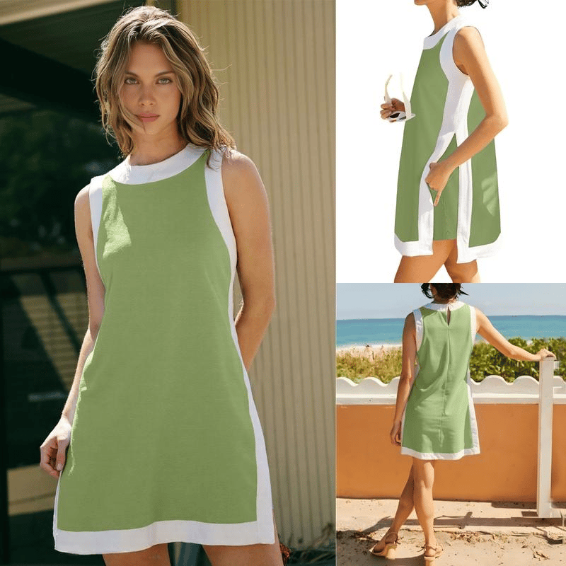 Chic & Comfy - Color Block 2-Piece Lounge Set with Pockets
