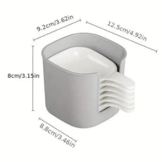 SavorStack – Stackable Dipping Sauce Plate and Holder Set