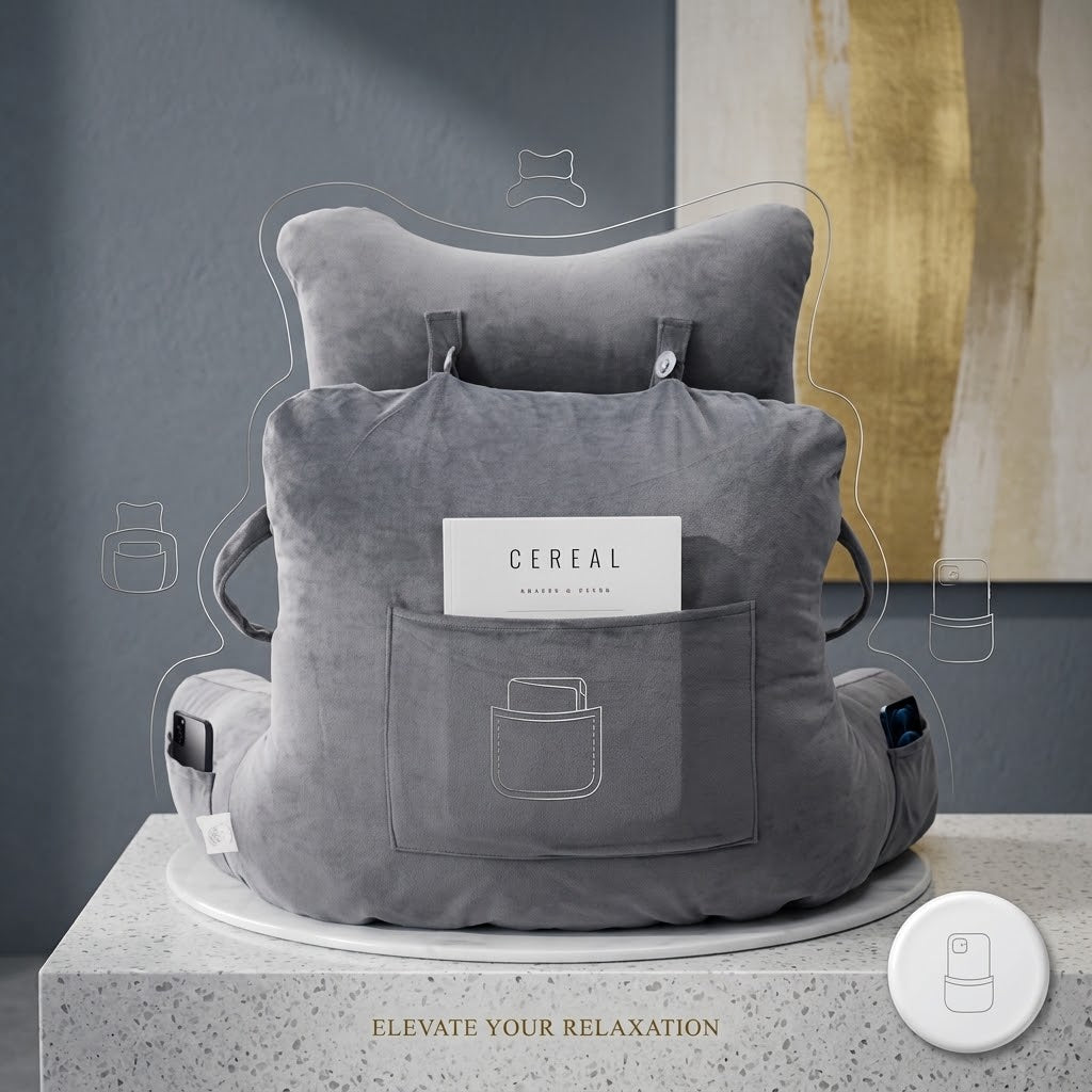 ComfortLuxe – Premium Reading & Relaxation Support Pillow